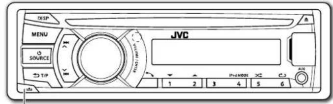 DISP MENU SOURCE T/P JVC 1 2 3 4 5 6