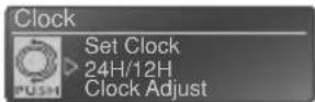 JVC KD-R921BT - Seleccione <24H/12H>. - 2