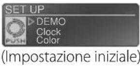 SET UP DEMO Clock Color (Push) (Impostazione iniziale)