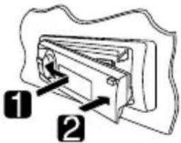 JVC KD-R921BT - Bevestigen van het bedieningspaneel - 1