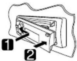 JVC KD-R921BT - Come fissare il pannello di controllo - 1