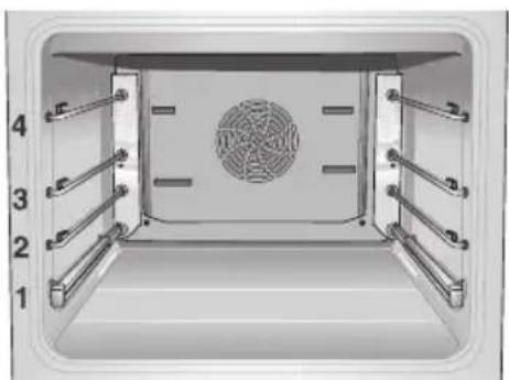 NEFF B1544N0 - Inschuifhoogten Uw oven beschikt over 4 inschuifhoogten. - 1
