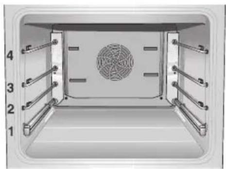 NEFF B1544N0 - Altezze Il forno è dotato di 4 altezze d'inserimento. d'inserimento Le altezze d'inserime - 1