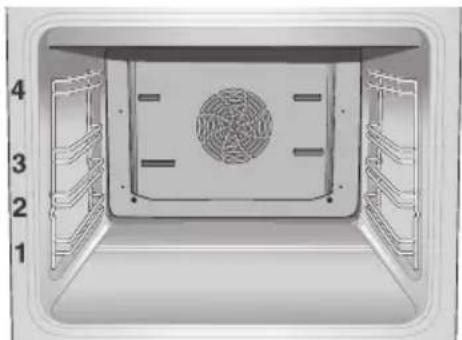NEFF B1342N0 - Inschuifhoogten Uw oven beschikt over 4 inschuifhoogten. - 1