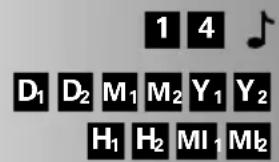 1 4 D₁ D₂ M₁ M₂ Y₁ Y₂ H₁ H₂ M₁ M₂