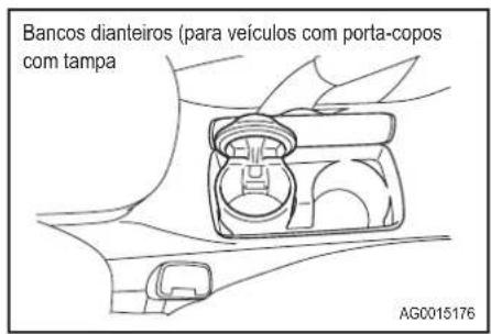 Bancos dianteiros (para veículos com porta-copos com tampa AG0015176