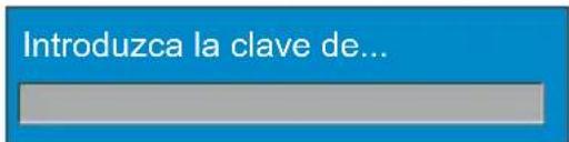 Introduzca la clave de...