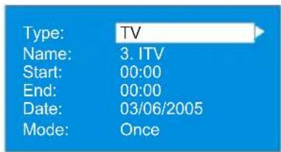 Type: TV Name: 3. ITV Start: 00:00 End: 00:00 Date: 03/06/2005 Mode: Once