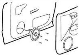 Diagram showing a car interior with steering wheel and dashboard (no text or symbols)