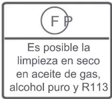 F P Es posible la limpieza en seco en aceite de gas, alcohol puro y R113