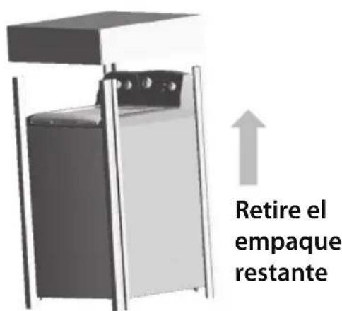 Retire el empaque restante