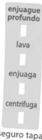 enjuague profundo lava enjuaga centrifuga eguro tapa