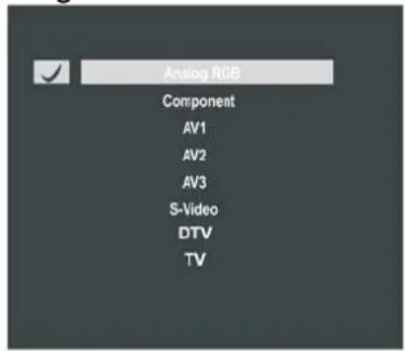 Antlog RGB Component AV1 AV2 AV3 S-Video DTV TV