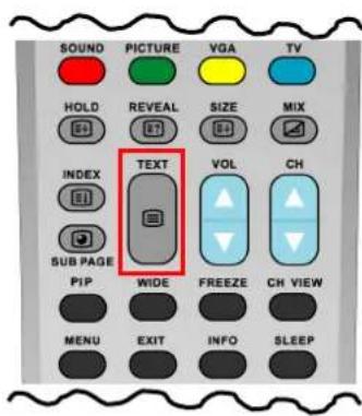 SOUND PICTURE VGA TV HOLD REVEAL SIZE MIX INDEX TEXT VOL CH SUB PAGE WIDE FREEZE CH VIEW PIP PIP MENSU EXIT INFO SLEEP