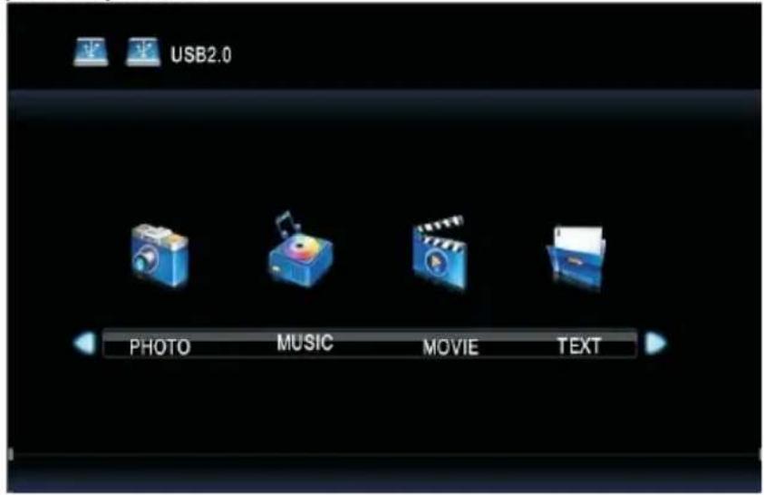 USB2.0 PHOTO MUSIC MOVIE TEXT