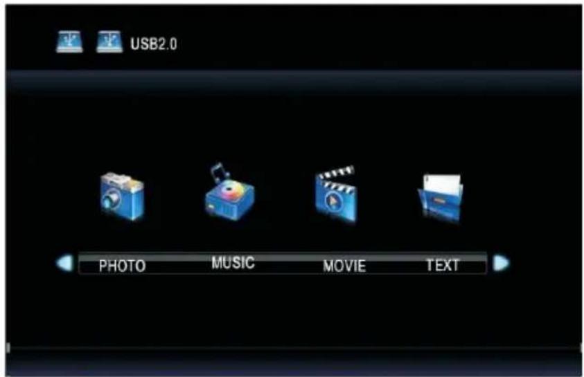 USB2.0 PHOTO MUSIC MOVIE TEXT