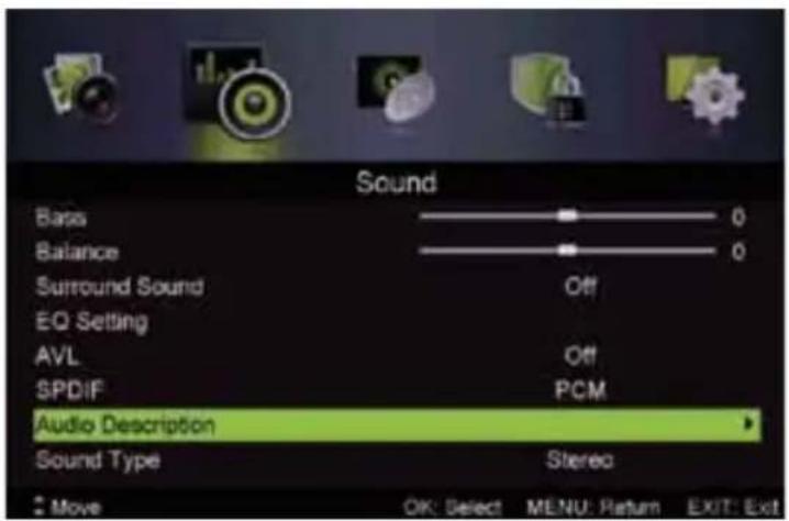 AIRIS MW32MA - Menú de Sonido - 2