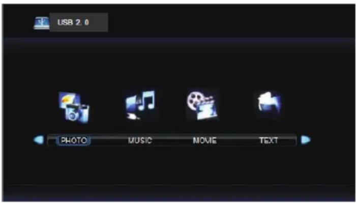 USB 2.0 PHOTO MUSIC MOVE TEXT
