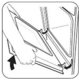 ZANUSSI ZCG51001XA - Remover a porta do forno e o painel de vidro - 2