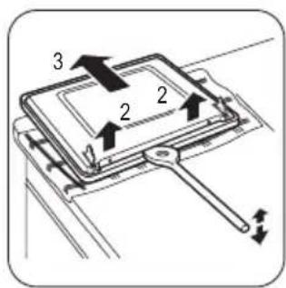 ZANUSSI ZCG51001XA - Remover a porta do forno e o painel de vidro - 3