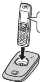 PANASONIC KX-TG7511SP - Instalação das pilhas - 1