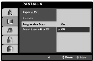 TOSHIBA SD-34VLSL - Para activar la función Progressive Scan: - 1