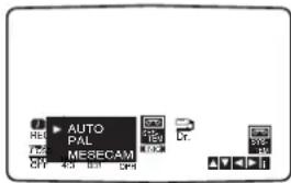 TOSHIBA SD-34VLSL - Configurar el sistema de color - 1