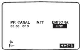 TOSHIBA SD-34VLSL - Puede cambiar el nombre de una cadena de televisión manualmente en vez de utilizar los nombres "estándares". Pulse la tecla ▶. - 1