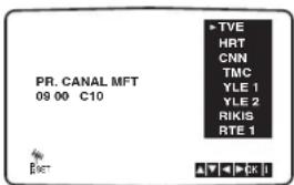 TOSHIBA SD-34VLSL - Pulse la tecla upara seleccionar la EMISORA de forma que pueda dar un nombre a su cadena de televisión. - 1