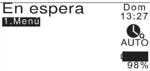 En espera 1. Menú Dom 13:27 AUTO 98%