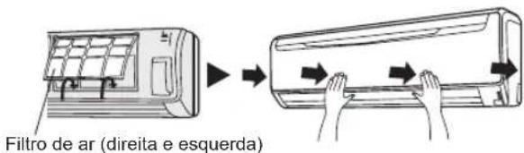 Filtro de ar (direita e esquerda)