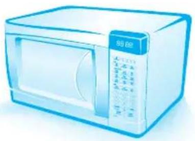 Puxador Porta Filme adesivado da porta (não retirar) Ventilação Placa de mica (não retirar) Lâmpada Display Painel de Controle Travas de Segurança Prato Giratório Encaixe Suporte Dispositivo de Segurança