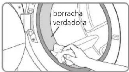 Brastemp Ative! BNQ14DC - Limpeza da borracha vedadora da porta - 1