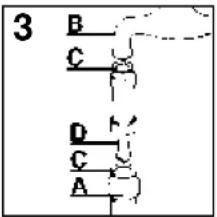3 B C D C A