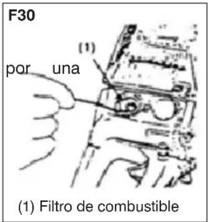 F30 por una (1) (1) Filtro de combustible