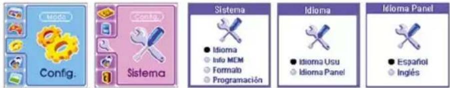 WOXTER I-Move 600 ST Color - Configuración del IDIOMA (LANGUAGE) - 1