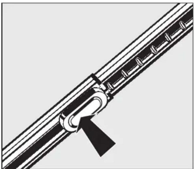 MIELE S 300i - Ajustar la longitud del tubo te- lescópico aspirador - 1