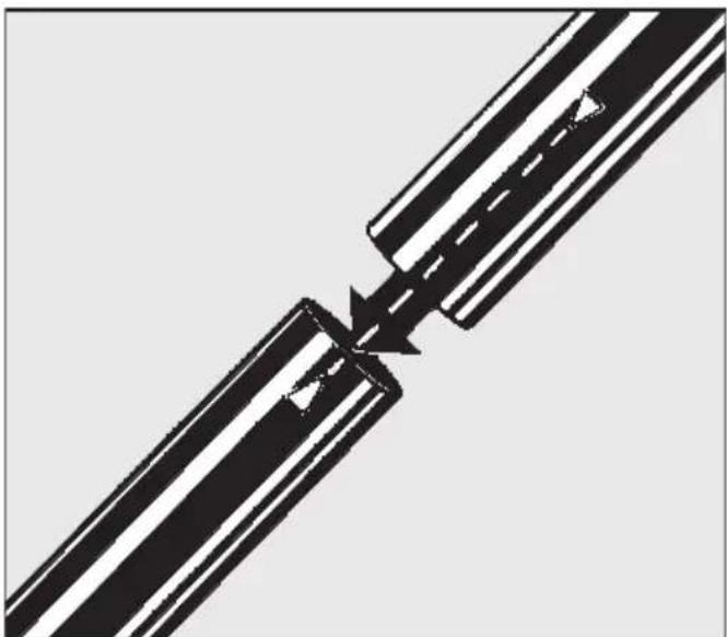 MIELE S 300i - Ajustar la longitud del tubo te- lescópico aspirador - 2