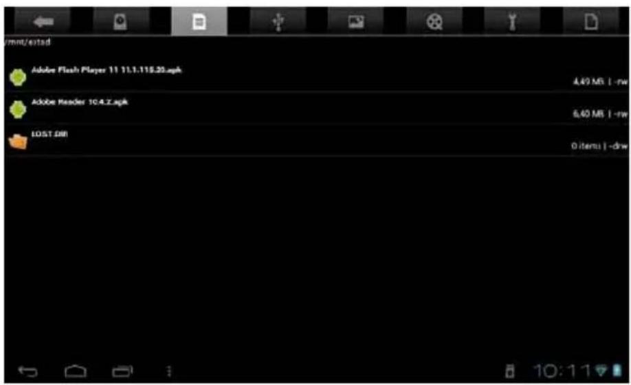 ymnt/estad Adobe Flash Player 11 11.1.115.22.apk 4.40 MB | -rw Adobe Reader 10.4.2.apk 6.40 MB | -rw LOST DBI 0 items | -drw