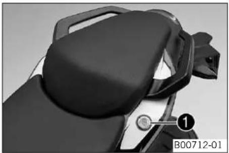 KTM 125 Duke EU (2014) - Cerradura del asiento - 1
