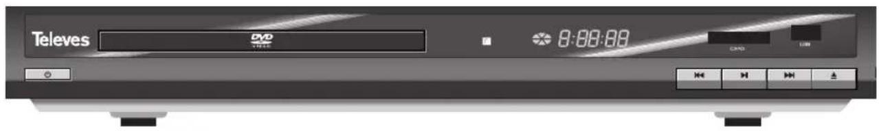 TELEVES 7141 - Reproductor DVD con TDT PVR y lector de Tarjetas - 1