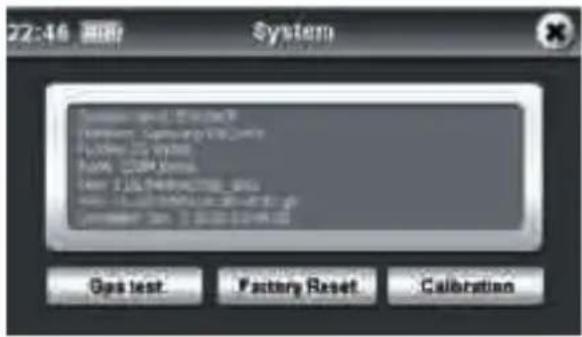 22:46 HBP System Test result: 10.000 Test result: 10.000 Test result: 10.000 Test result: 10.000 Gas test Factory Reset Calibration