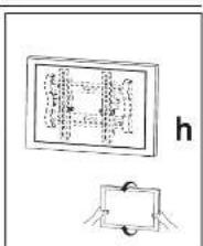 Diagram showing a rectangular object with internal dotted lines and a separate schematic with a circular element labeled 'h'