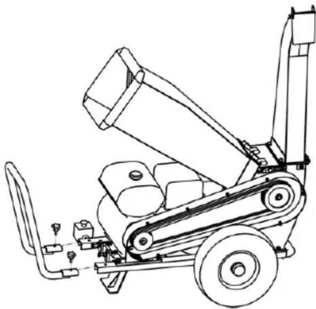 GARLAND Chipper 1280 G - MONTAJE DEL TUBO DE SALIDA - 2