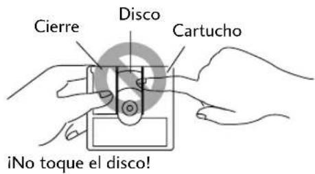 Cierre Disco Cartucho ¡No toque el disco!