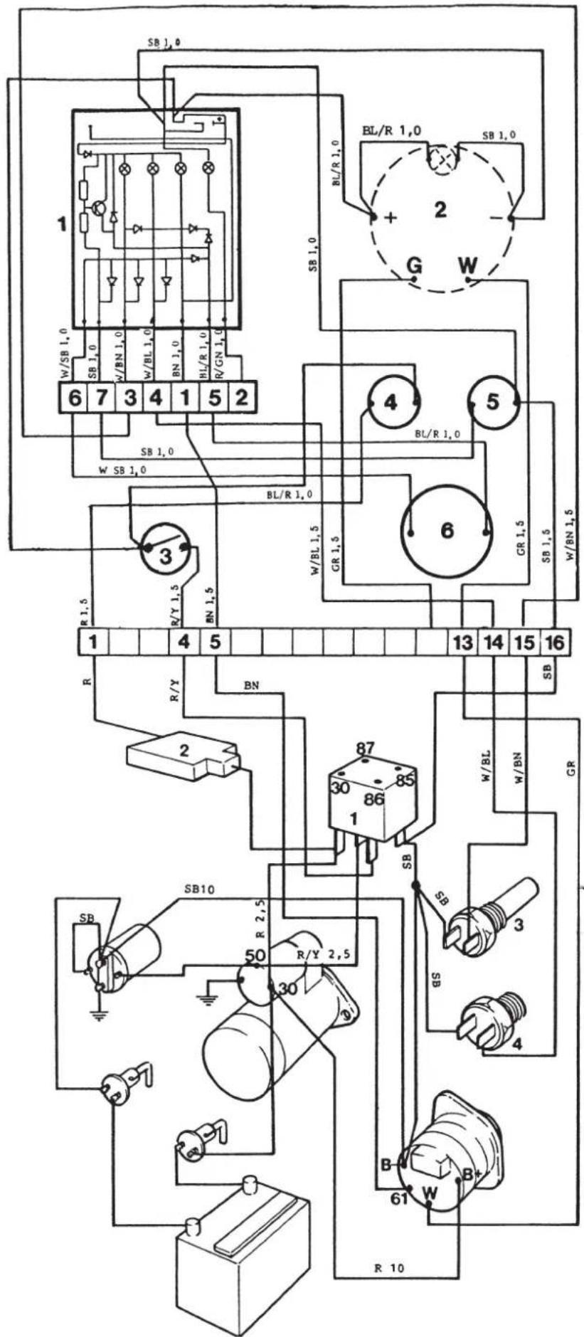SB 1,0 1 W/SB 1,0 SB 1,0 W/BN 1,0 W/BL 1,0 BN 1,0 BL/R 1,0 R/GN 1,0 6 7 3 4 1 5 2 SB 1,0 W SB 1,0 SB 1,0 R/Y 1,5 BN 1,5 R 1,5 1 4 5 13 14 15 16 SB 4 5 BL/R 1,0 BR 1,5 WR 1,5 WR/BN 1,5 2 87 30 86 1 SB W/BL W/BN GR BS BS BS SB10 SB R 2,5 50 R/Y 2,5 30 R 10