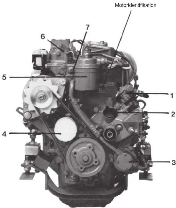 Motoridentifikation 1 2 3 4 5 6 7