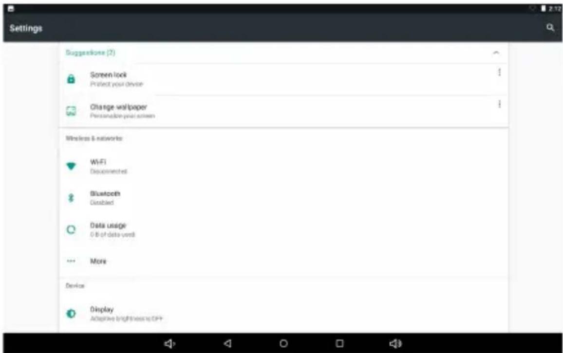 WOXTER N70 - Opciones del sistema: - 1