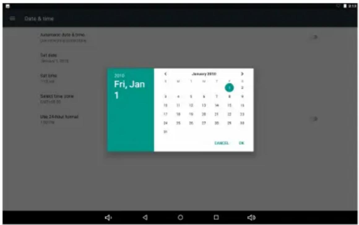 WOXTER N70 - Opciones de fecha y hora: - 1