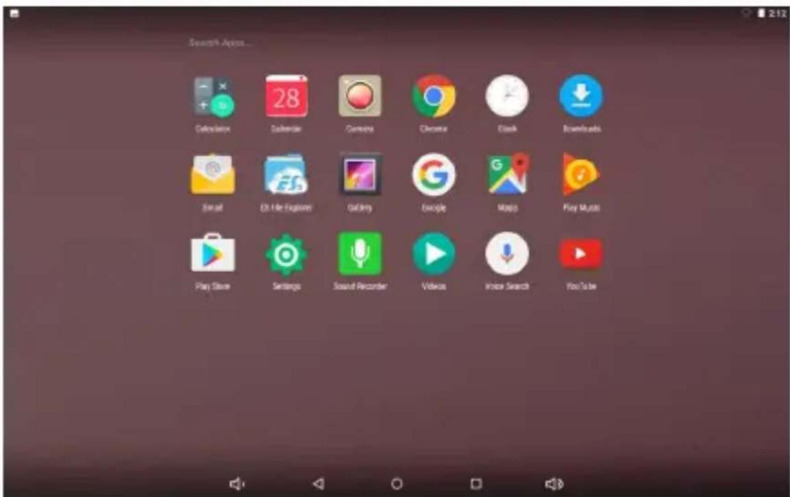 Search Apps Calculator Calendar Camera Chrome Clock Downloads Smart Edit File Explorer Gallery Example Magic Play Music Play Store Settings Sound Recorder Videos Video Search YouTube